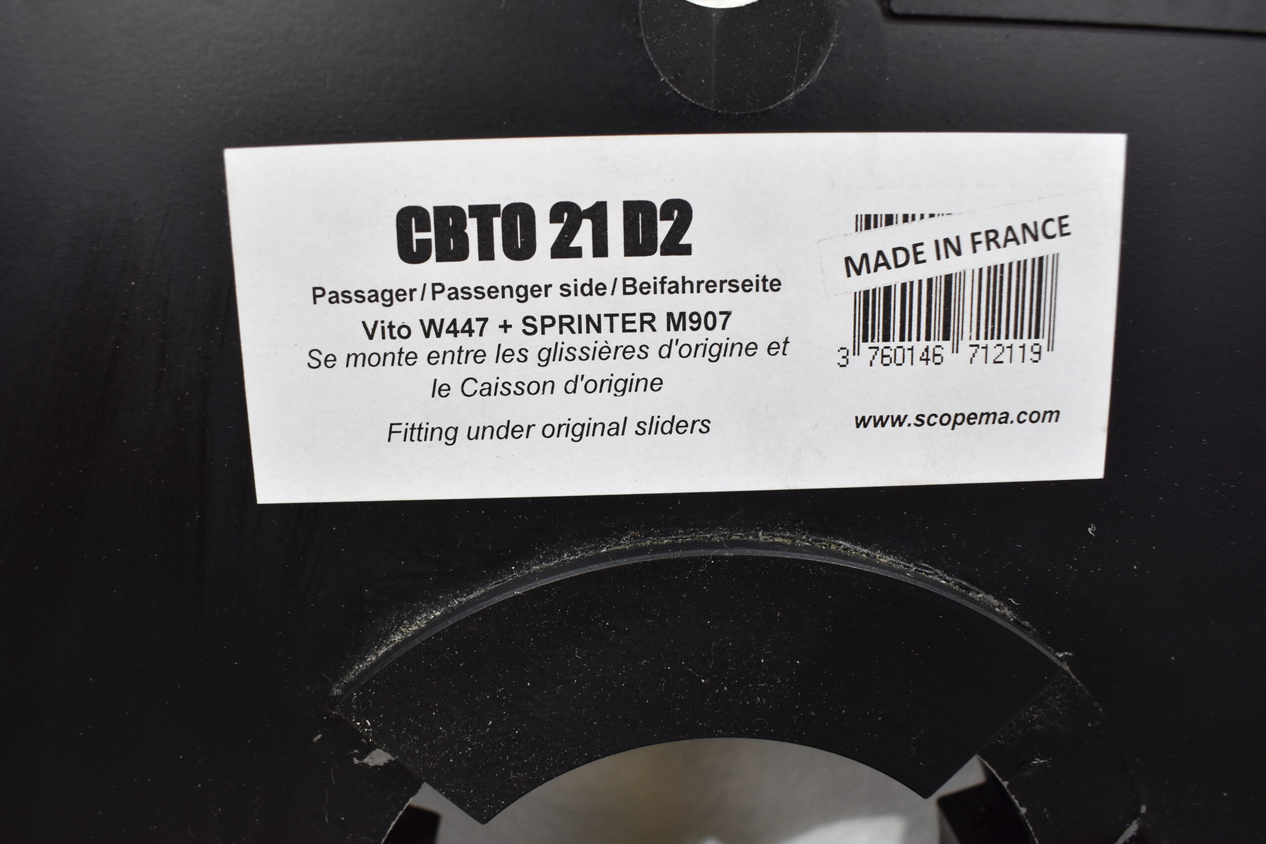 Scopema Drehkonsole Beifahrerseite Mercedes Vito W447 + Sprinter M907