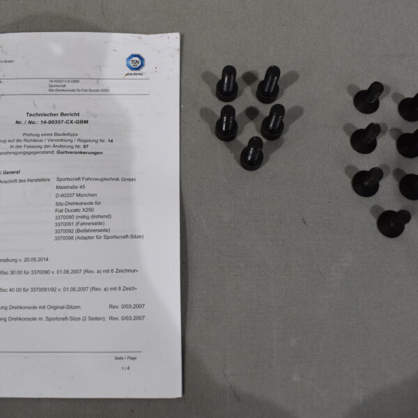 Sportscraft Drehkonsole Fiat Ducato X250 ab BJ2006