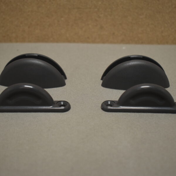 Türfeststeller Plopp dunkel grau 2er-Set