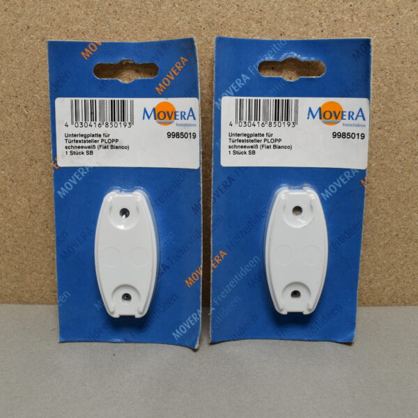 Unterlegplatte für Türfeststeller weiß 2er-Set