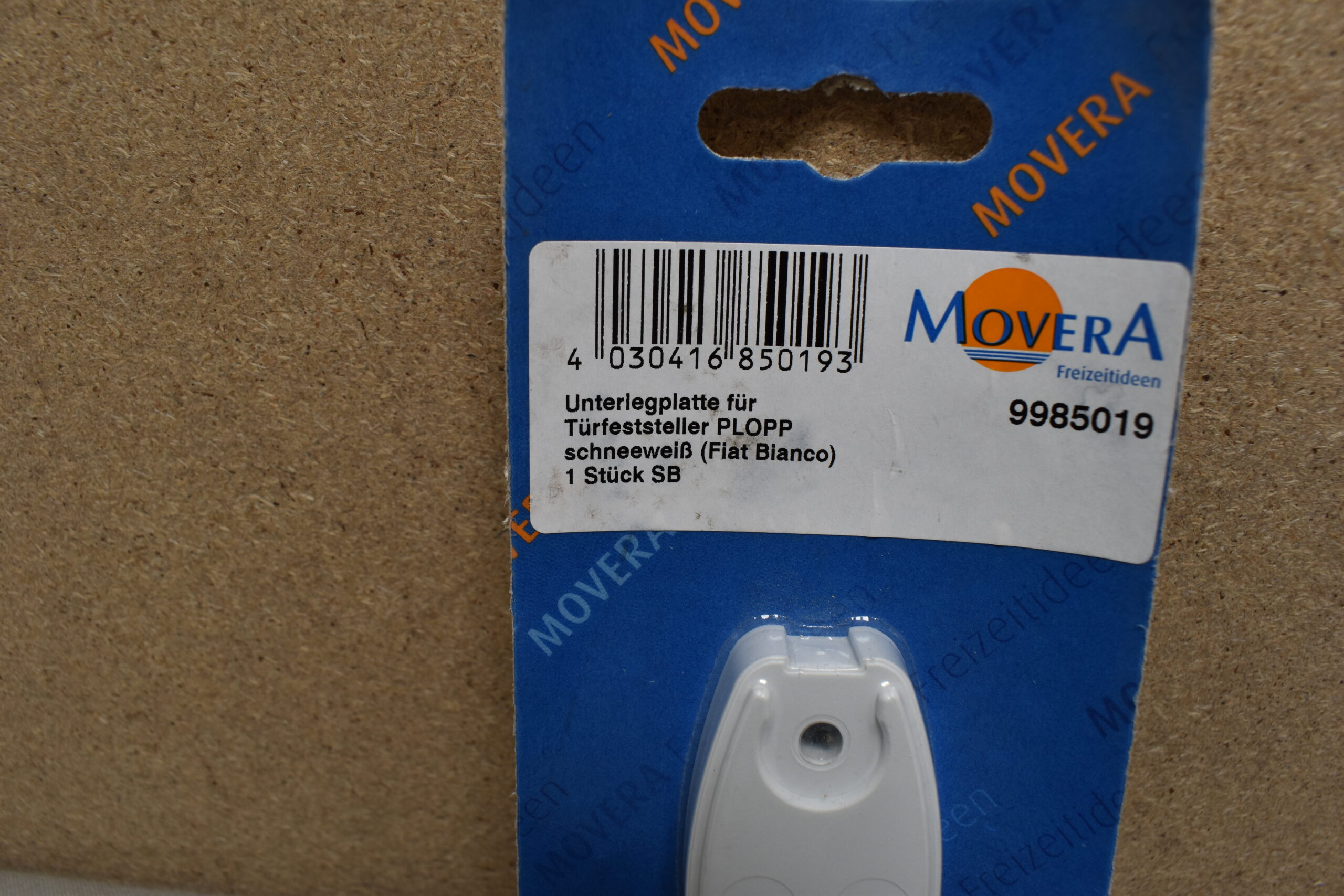 Unterlegplatte für Türfeststeller weiß 2er-Set