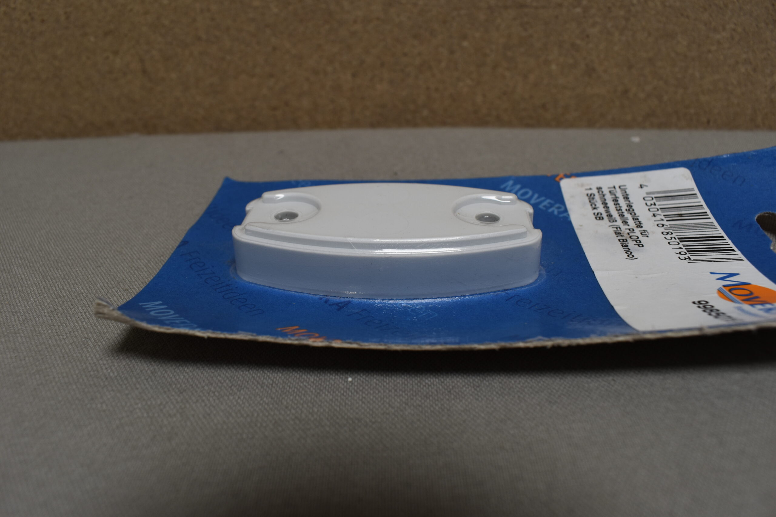 Unterlegplatte für Türfeststeller weiß 2er-Set