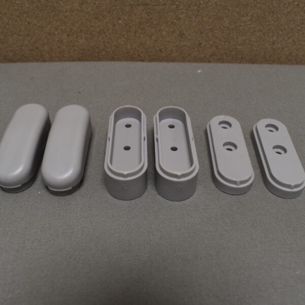 Klappenhalter grau 2er-Set