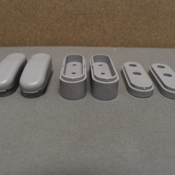 Klappenhalter grau 2er-Set