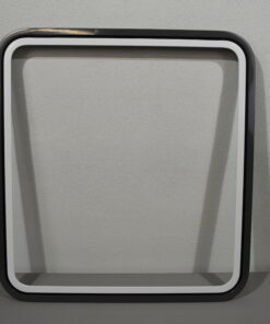 Klappenrahmen 830x890mm dunkel grau/weiß