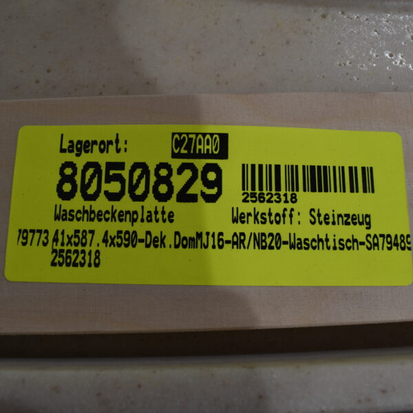 Waschbeckenplatte 41x587mm