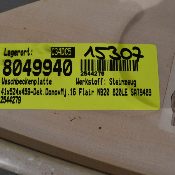 Waschbeckenplatte 41x524x459mm