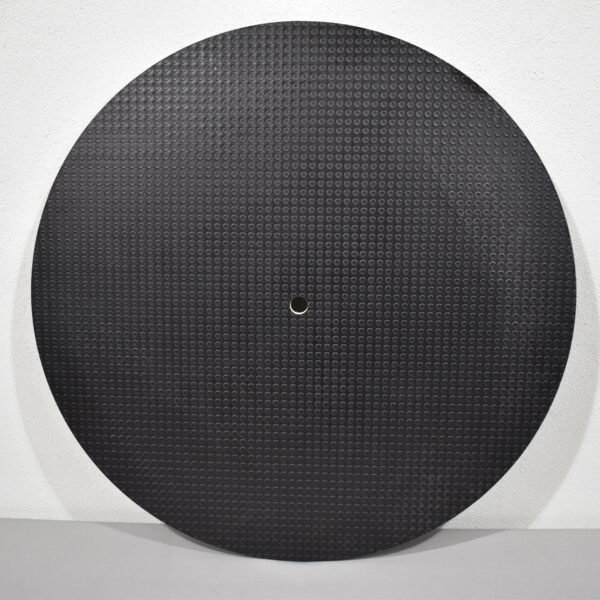 Raum-Servicedeckel; Bodendeckel rund Schwarz