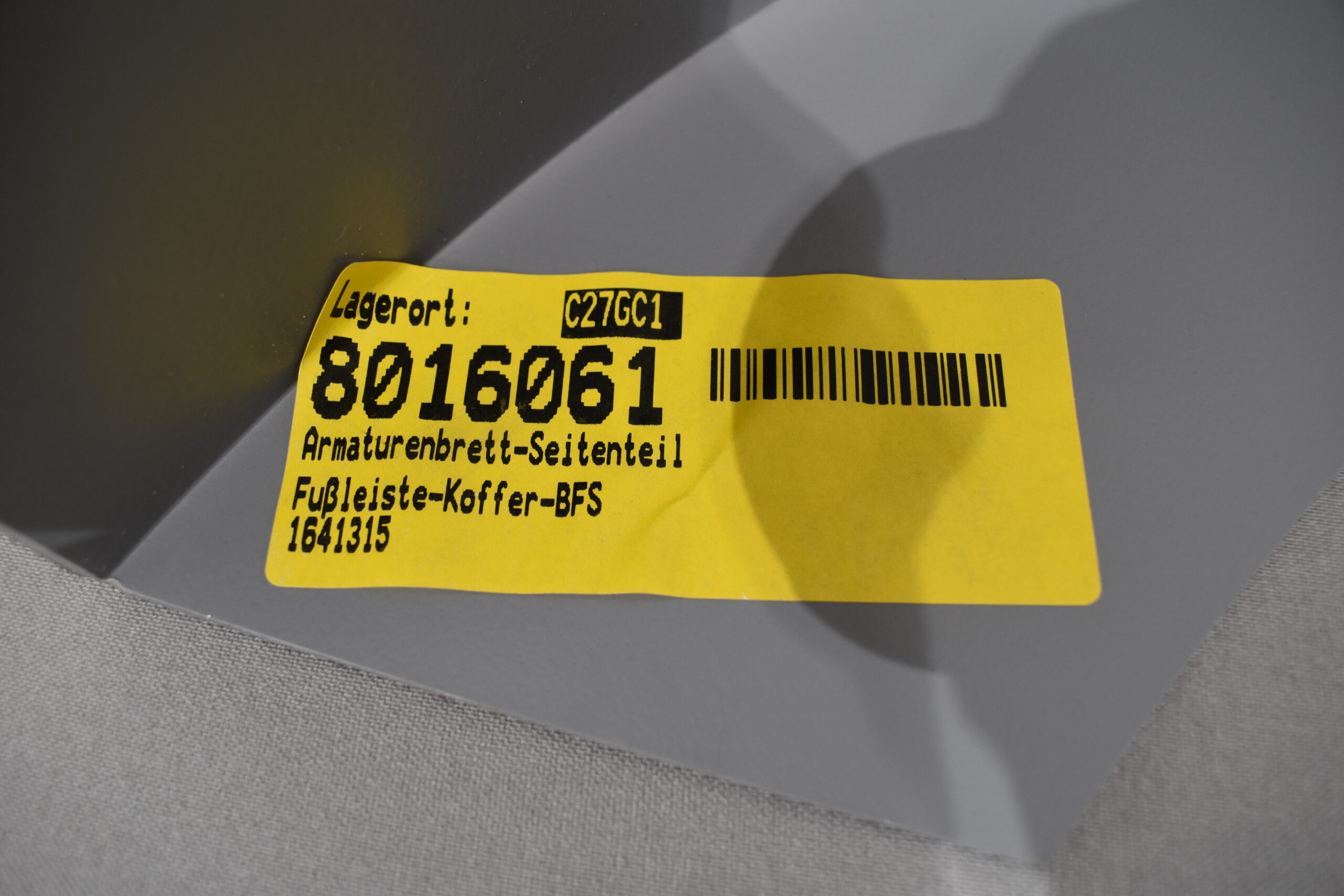 AL-KO Armaturenbrett-Seitenteil; Fußleiste Fahrer-und Beifahrerseite grau