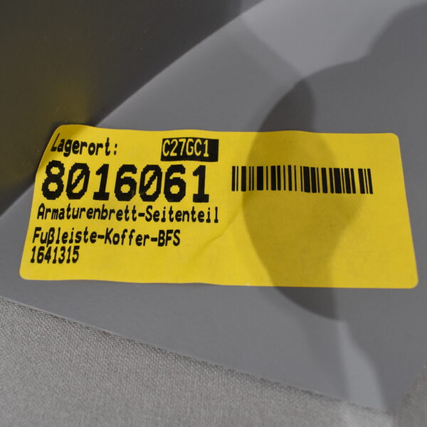 AL-KO Armaturenbrett-Seitenteil; Fußleiste Fahrer-und Beifahrerseite grau