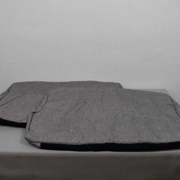 Polsterbezug 650x110x960mm grau/schwarz