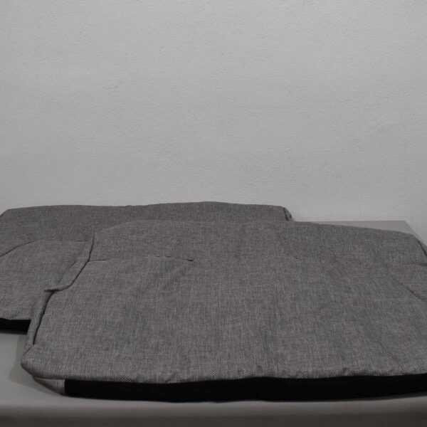 Polsterbezug 650x110x960mm grau/schwarz