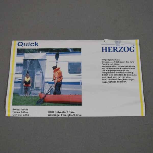 Quick Eingangsmarkise 1250x2400mm