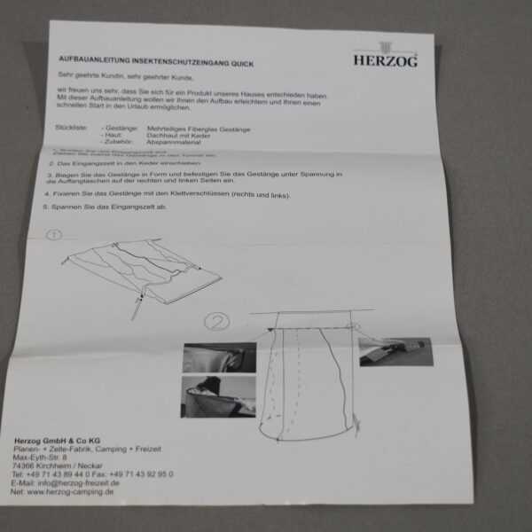 Quick Eingangsmarkise 1250x2400mm