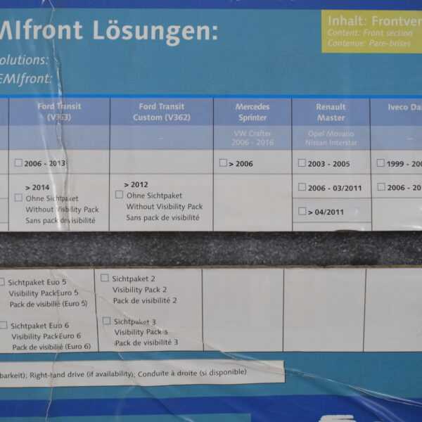 Remis Verdunklungs-Plissee für Fahrerkabine