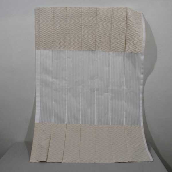 Seitenzug-Rollo-Satz Linos mit Bordüre weiß/beige