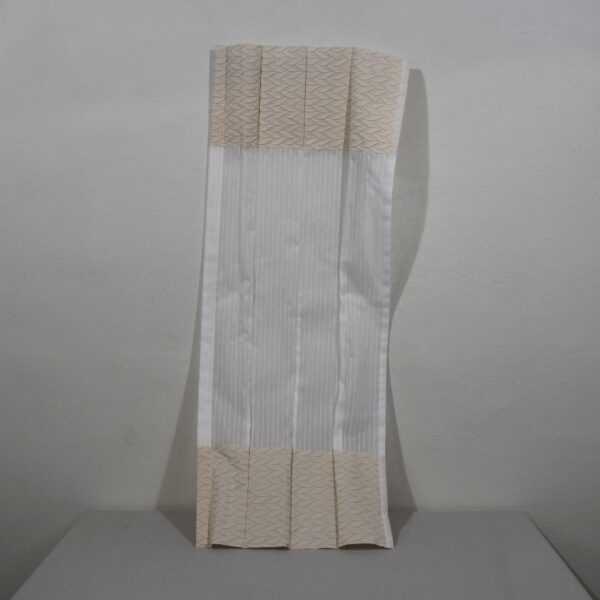 Seitenzug-Rollo-Satz Linos mit Bordüre weiß/beige