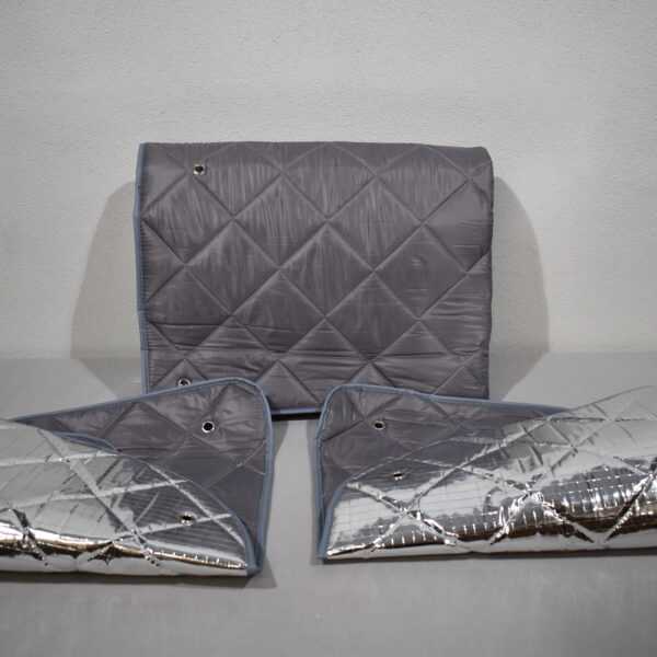 Fahrerhaus Winterisoliermatte 3-teilig grau