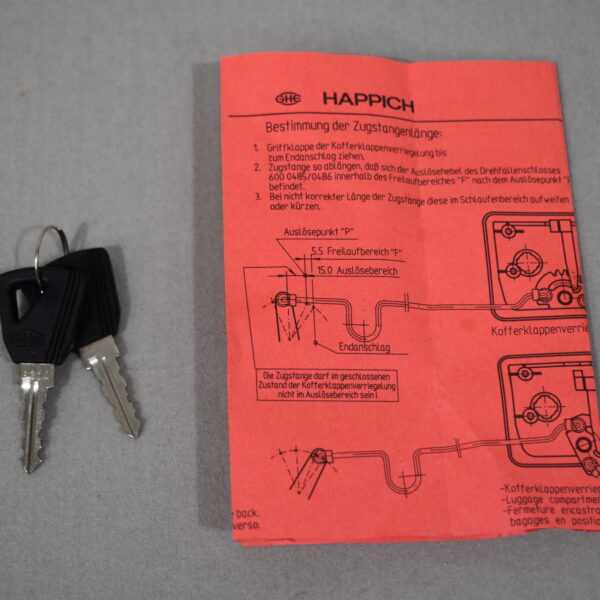 Happich Kofferklappenverriegelung