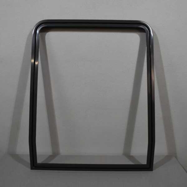 Klappenrahmen 850x1000mm – Winkel untere Kante 15° – grau – Niesmann & Bischoff