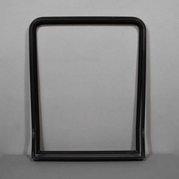 Klappenrahmen 850x1000mm – Winkel untere Kante 15° – grau – Niesmann & Bischoff