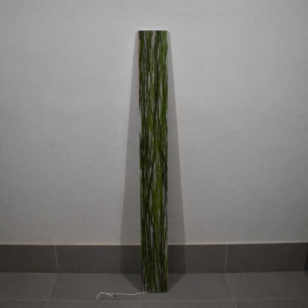 Panel in Grasoptik/Lampe 170x1655x25mm grün