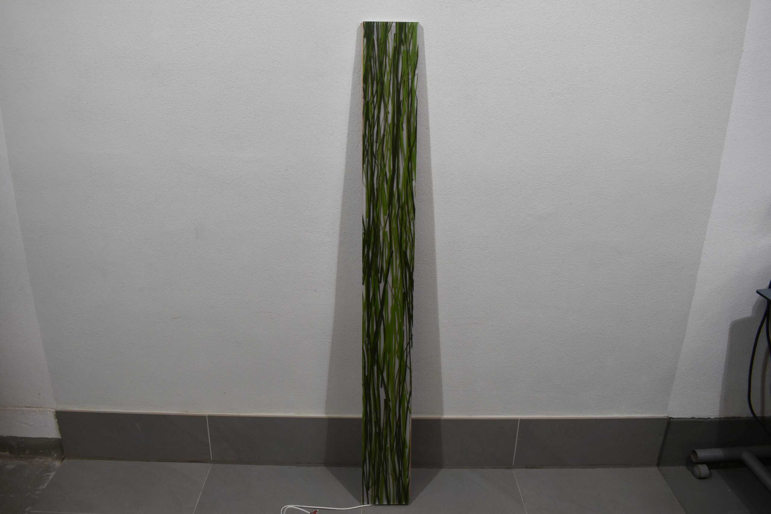 Panel in Grasoptik/Lampe 170x1655x25mm grün