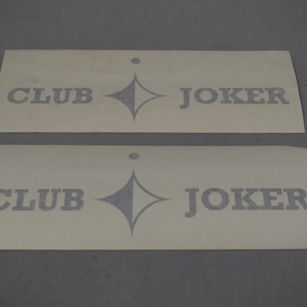 Dekor Satz Club Jocker 110x340mm silber