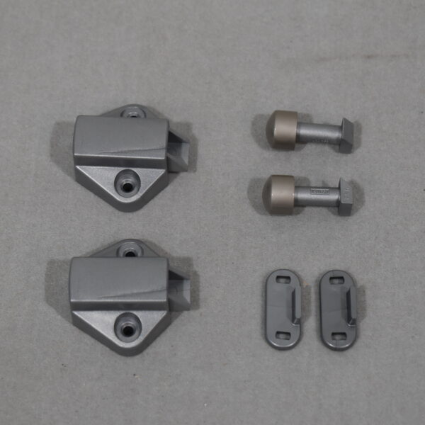 Schließschnapper-Set silber Matt