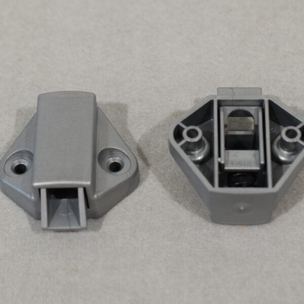 Schnappverschluss-Set silber Matt