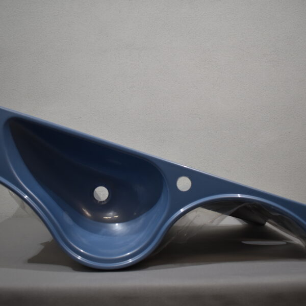 Galleno Plastica Waschtisch Waschbecken links; blau