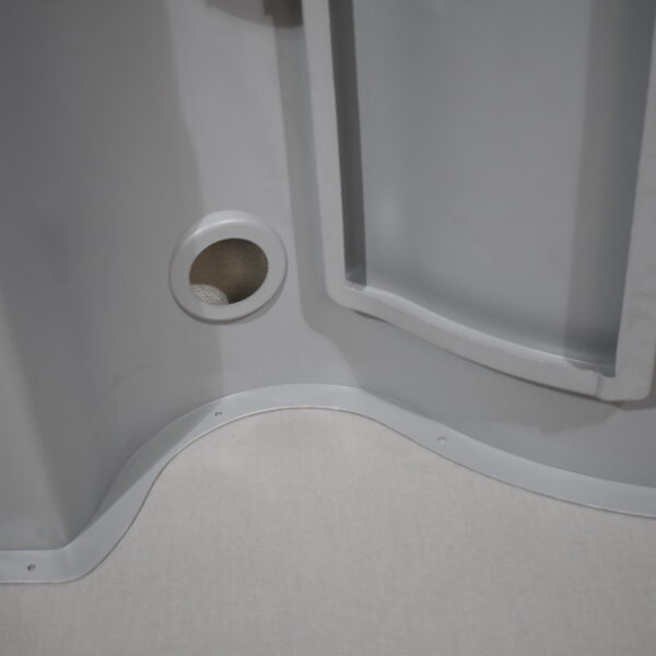 Galleno Plastica Waschtisch Waschbecken links; blau