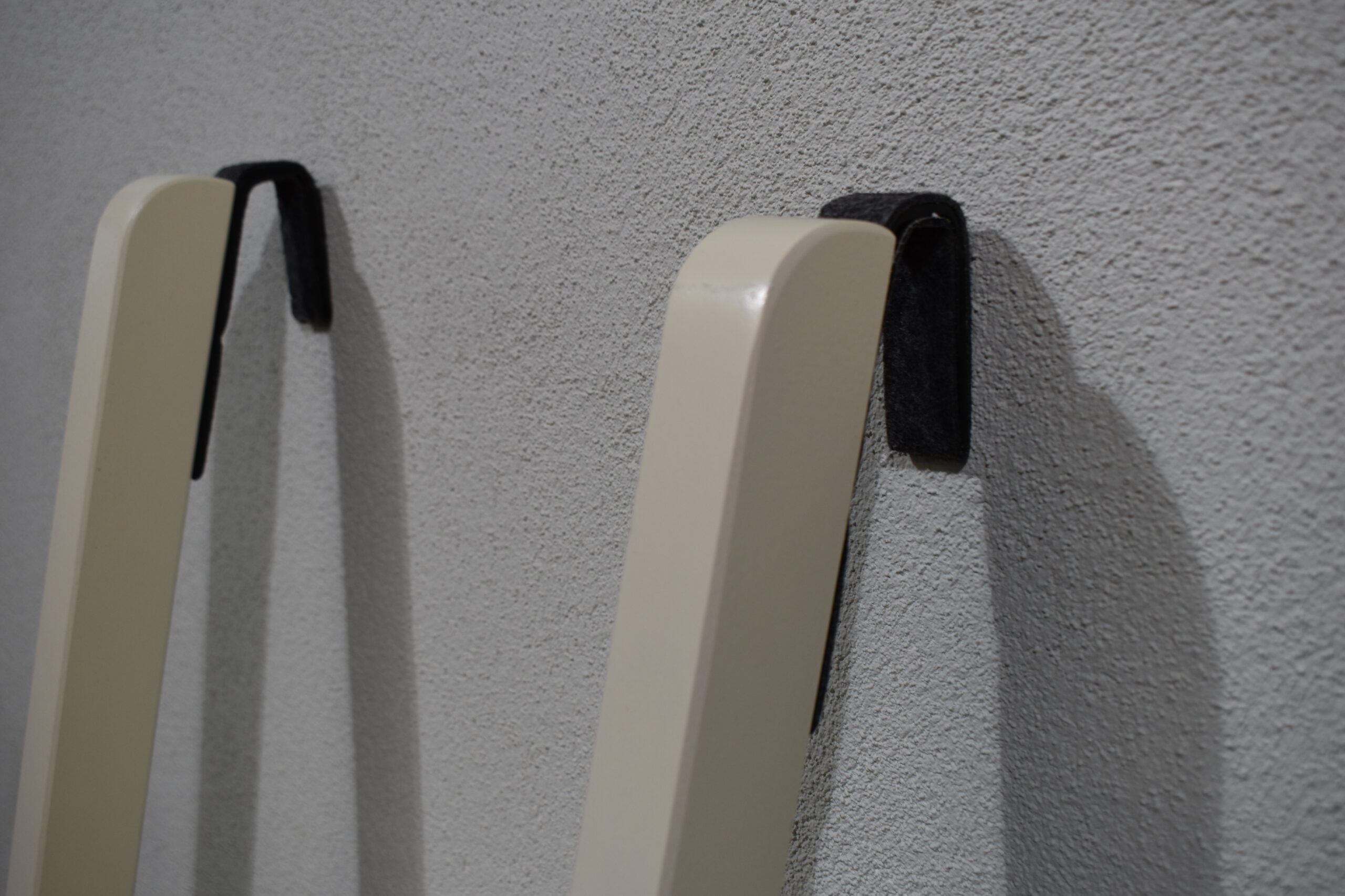 Hubbett-Einhängeleiter Holzoptik; weiß