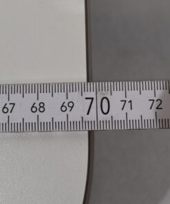 Tischplatte 45x700x660 weiß/dunkel braun