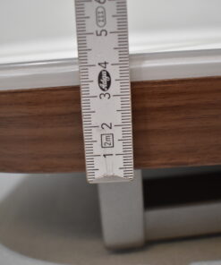 Tischplatte 45x700x660 weiß/dunkel braun