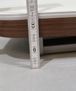 Tischplatte 45x700x660 weiß/dunkel braun