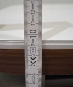 Tischplatte 45x700x660 weiß/dunkel braun