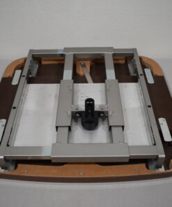 Tischplatte 45x700x660 weiß/dunkel braun