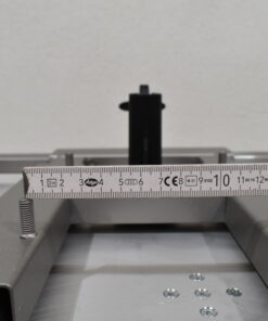 Tischplatte 45x700x660 weiß/dunkel braun