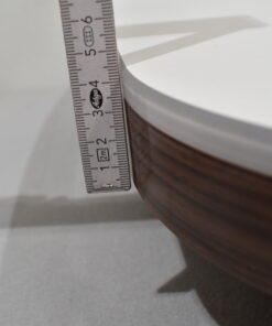 Tischplatte 45x870x800mm weiß/dunkel braun