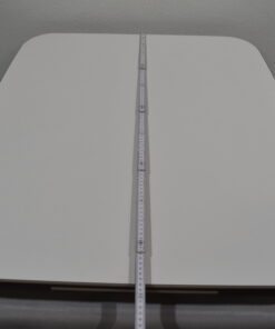 Tischplatte 45x870x800mm weiß/dunkel braun