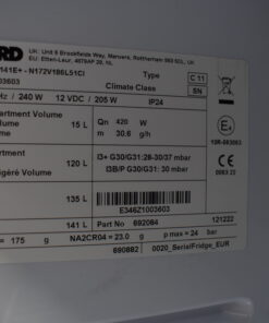 Thetford Kühlschrank Model Nr.: REFR N4141E