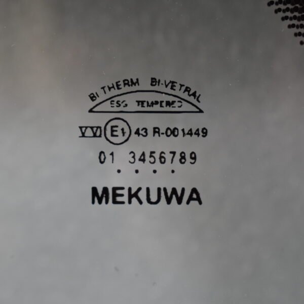 Mekuwa Echtglas Ausstellfenster 1000x600mm; schwarz