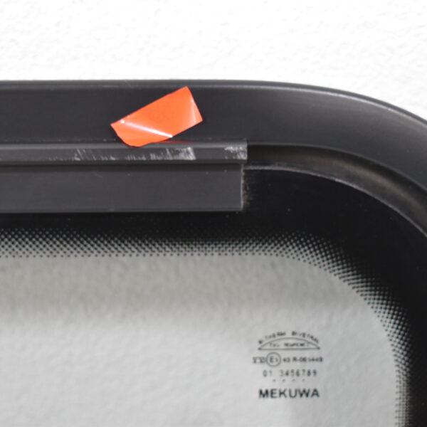 Mekuwa Echtglas Ausstellfenster 1000x600mm; schwarz