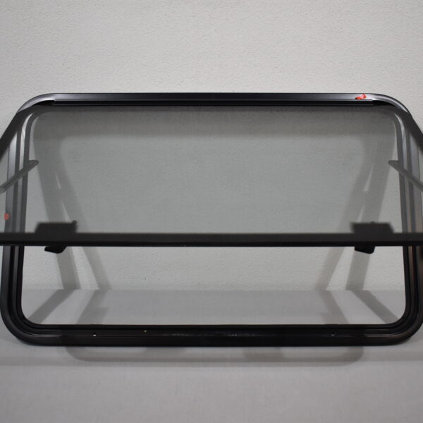 Mekuwa Echtglas Ausstellfenster 1000x600mm; schwarz