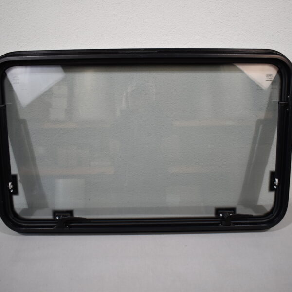 Mekuwa Echtglas Ausstellfenster 1000x600mm; schwarz