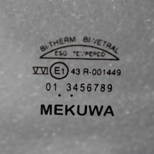 Mekuwa Echtglas Schiebefenster 1400x600mm; schwarz