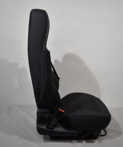 Aguti Fahrersitz Gis-Lounge F; schwarz (Kunstleder)/grau (Stoff)