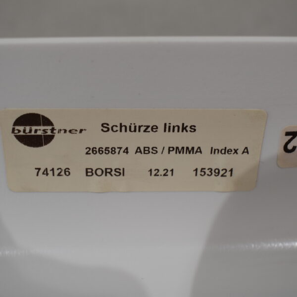 Bürstner Schürze links; weiß