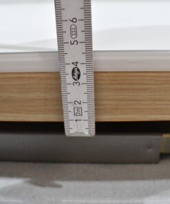 Tischplatte 94x700x660mm; weiß/hell Ahorn